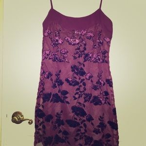 Rampage *Vintage* mini dress w/velvet accents